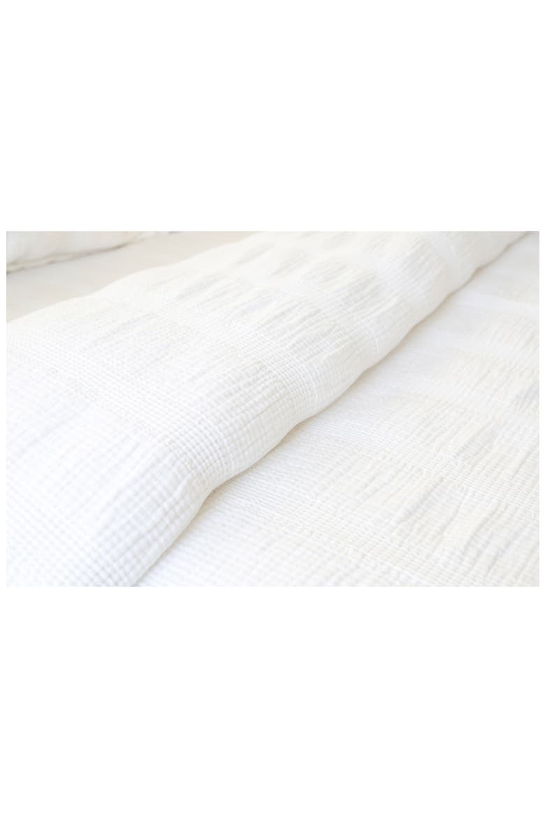 Nantucket Matelassé Blanket, Alternate, color, WHITE
