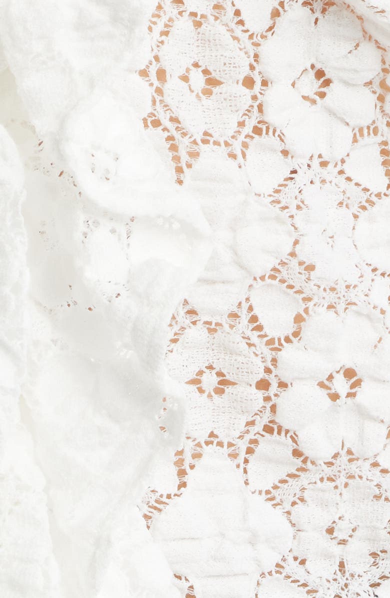 Hill House Home The Gabriella Ruffle Lace Top, Alternate, color, White