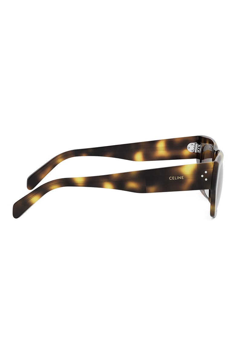 Bold 3 Dots 53mm Geometric Sunglasses, Alternate, color, BLONDE HAVANA / BROWN