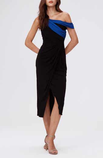 Terin Colorblock One-Shoulder Dress