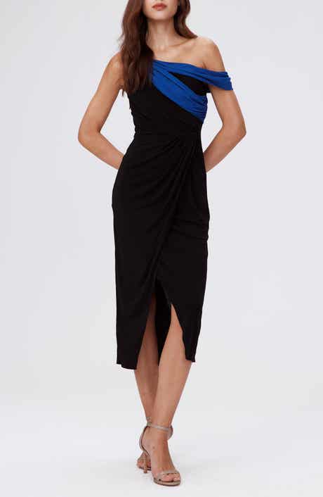 Terin Colorblock One-Shoulder Dress