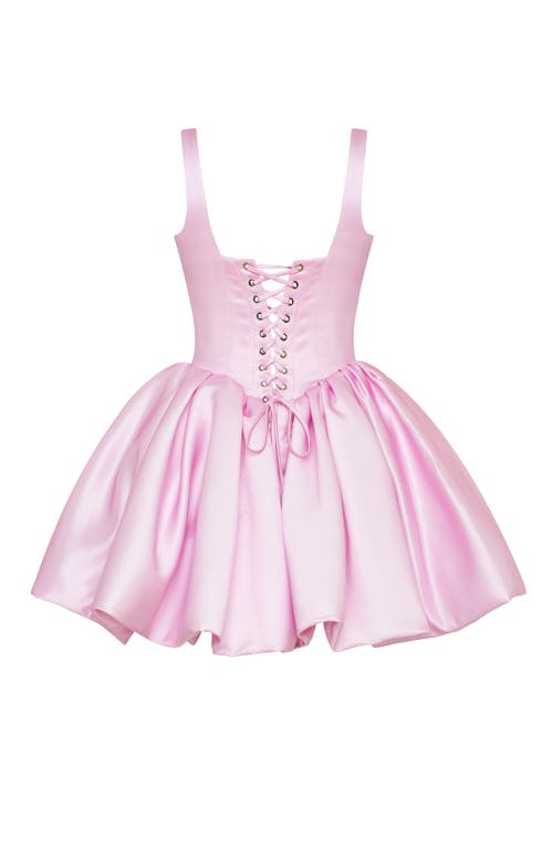 Milla Adorable Pink Mini Dress With Puffy Skirt, Glow-up