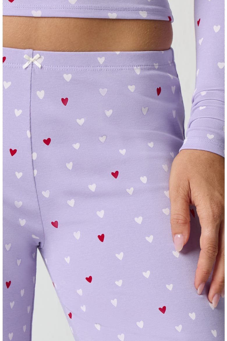 Rib Print Pants, Alternate, color, MULTI HEART