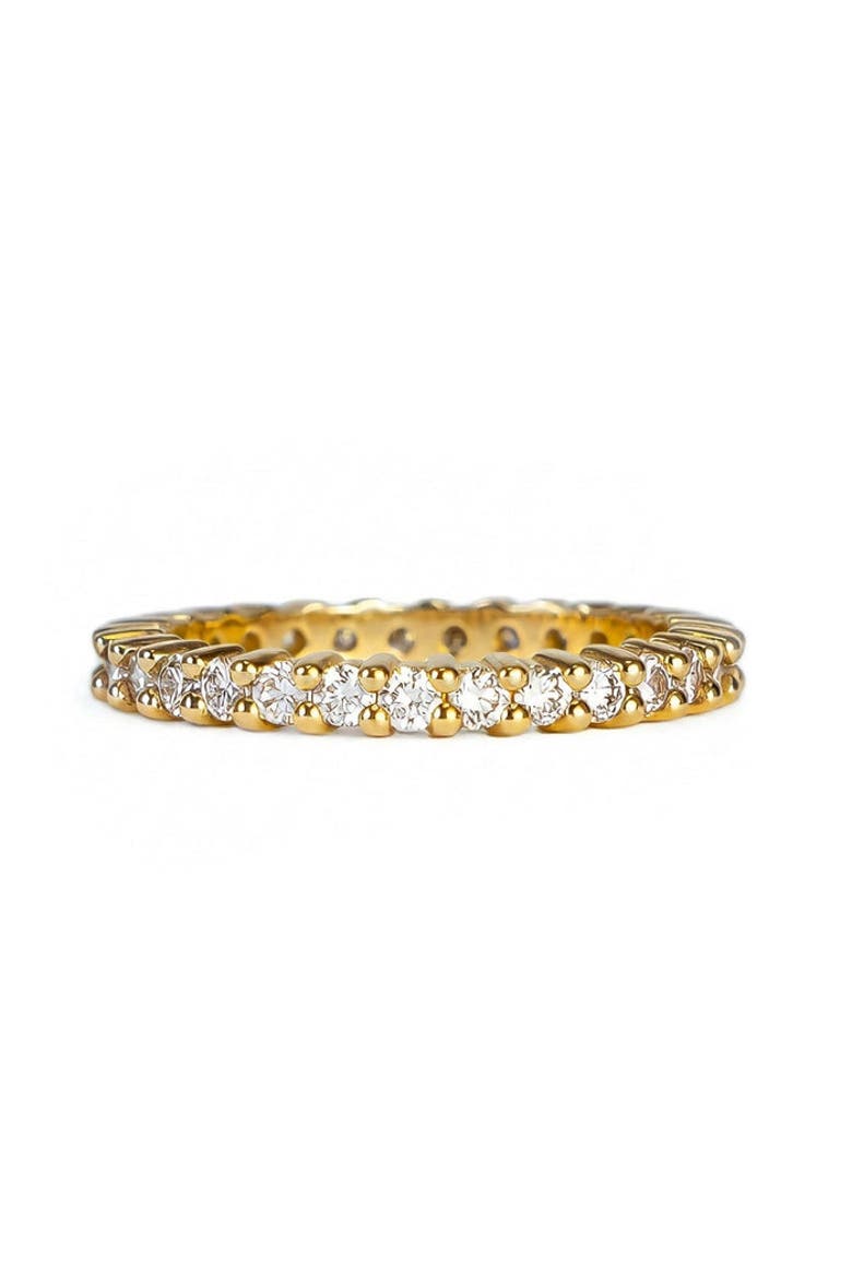 Eterna Diamond Ring, Alternate, color, Yellow Gold