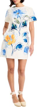 Maggy London Print Shift Dress