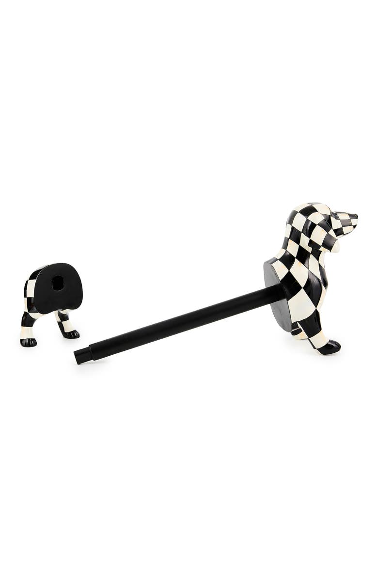 Dachshund Paper Towel Holder, Alternate, color, BLACK