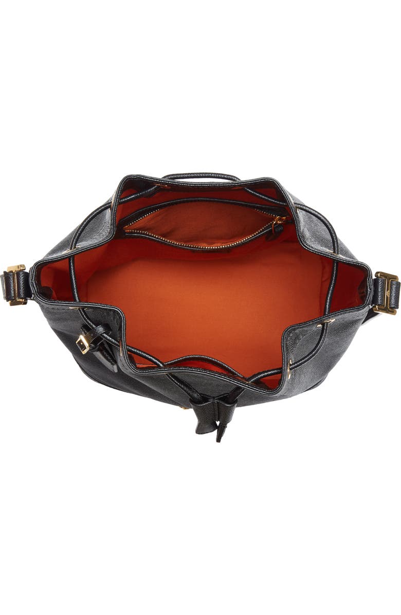 MCM Small RGB Leather Drawstring Bag, Alternate, color,