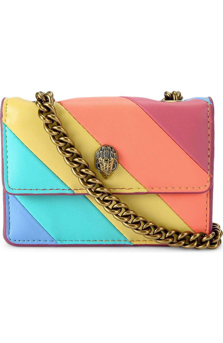 Kurt Geiger London Micro Kensington Convertible Faux Leather Crossbody Bag, Main, color,