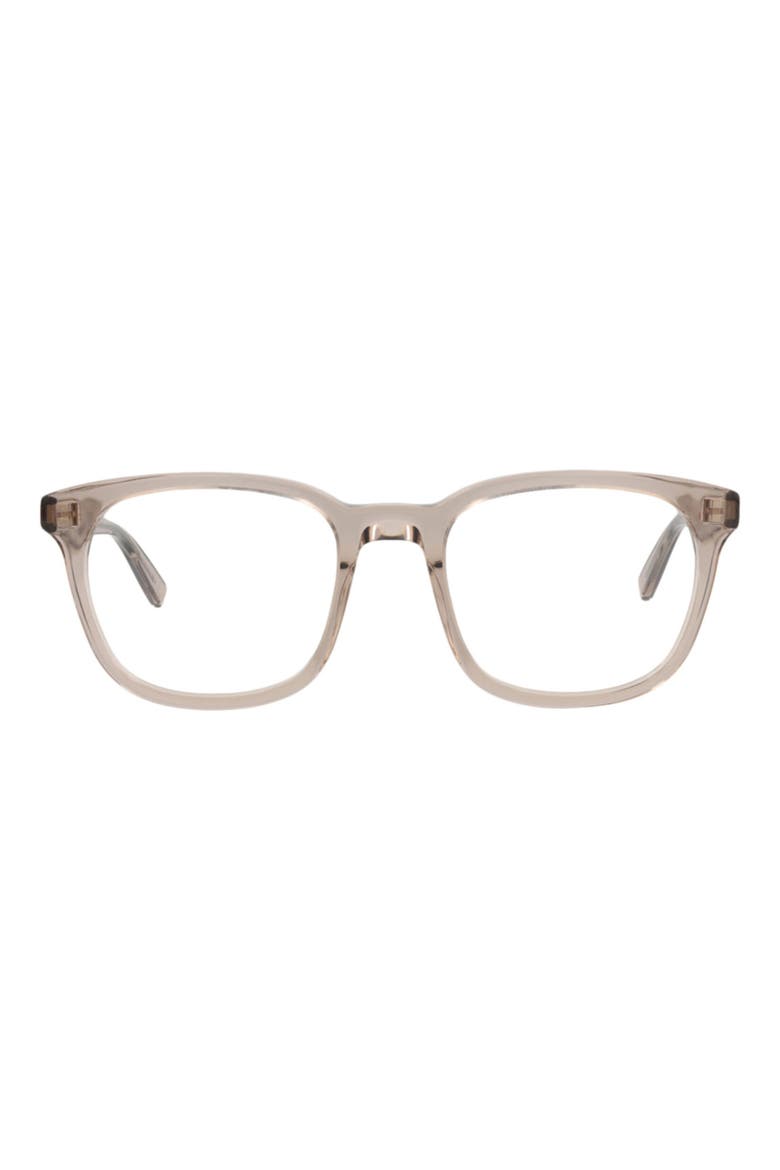 51mm Rectangle Optical Frames, Main, color, BROWN BROWN TRANSPARENT