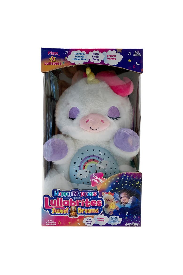 Lullabrites Sweet Dreams Unicorn Animal Plush, Alternate, color, Multicolored