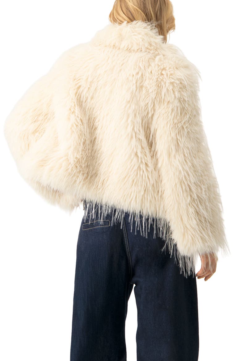 Faux-Fur Plush Teddy Coat, Alternate, color, Ivory