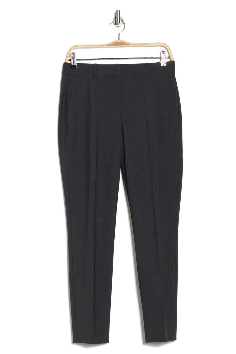 Testra Stretch Virgin Wool Blend Pants, Alternate, color, CHARCOAL