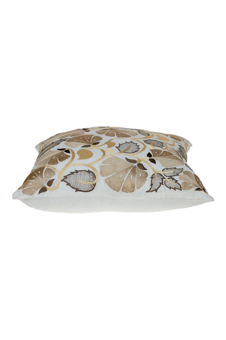Cassidy Embroidered Throw Pillow, Alternate, color, WHITE