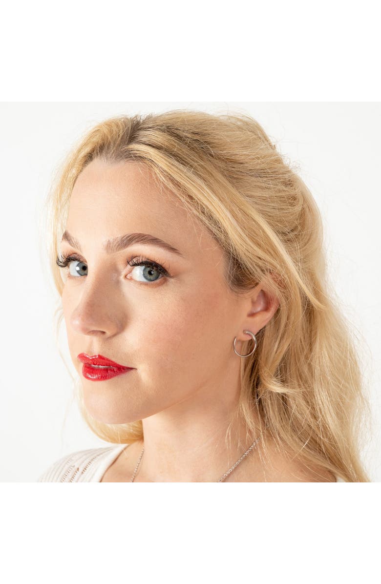 Lucy Quartermaine Large Luna Studs, Alternate, color, Sterling Silver