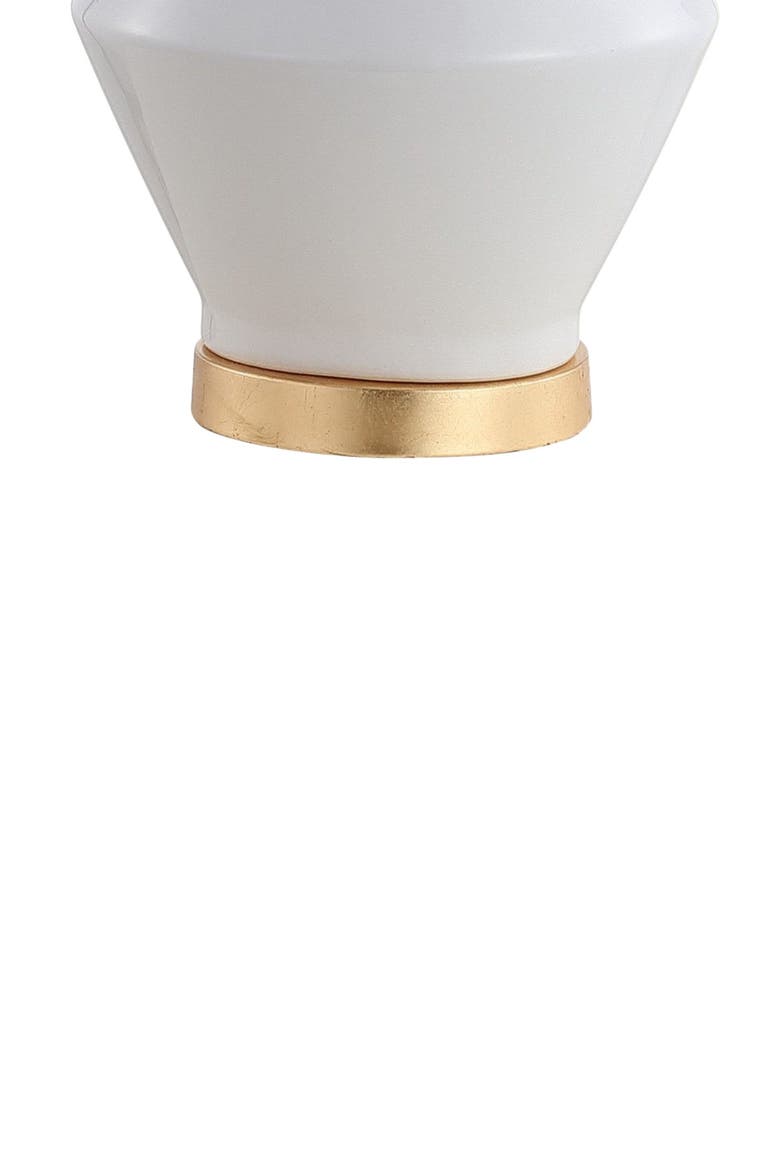 Alba 29" Geometric Ceramic/Metal LED Table Lamp, Alternate, color, White/Gold Leaf