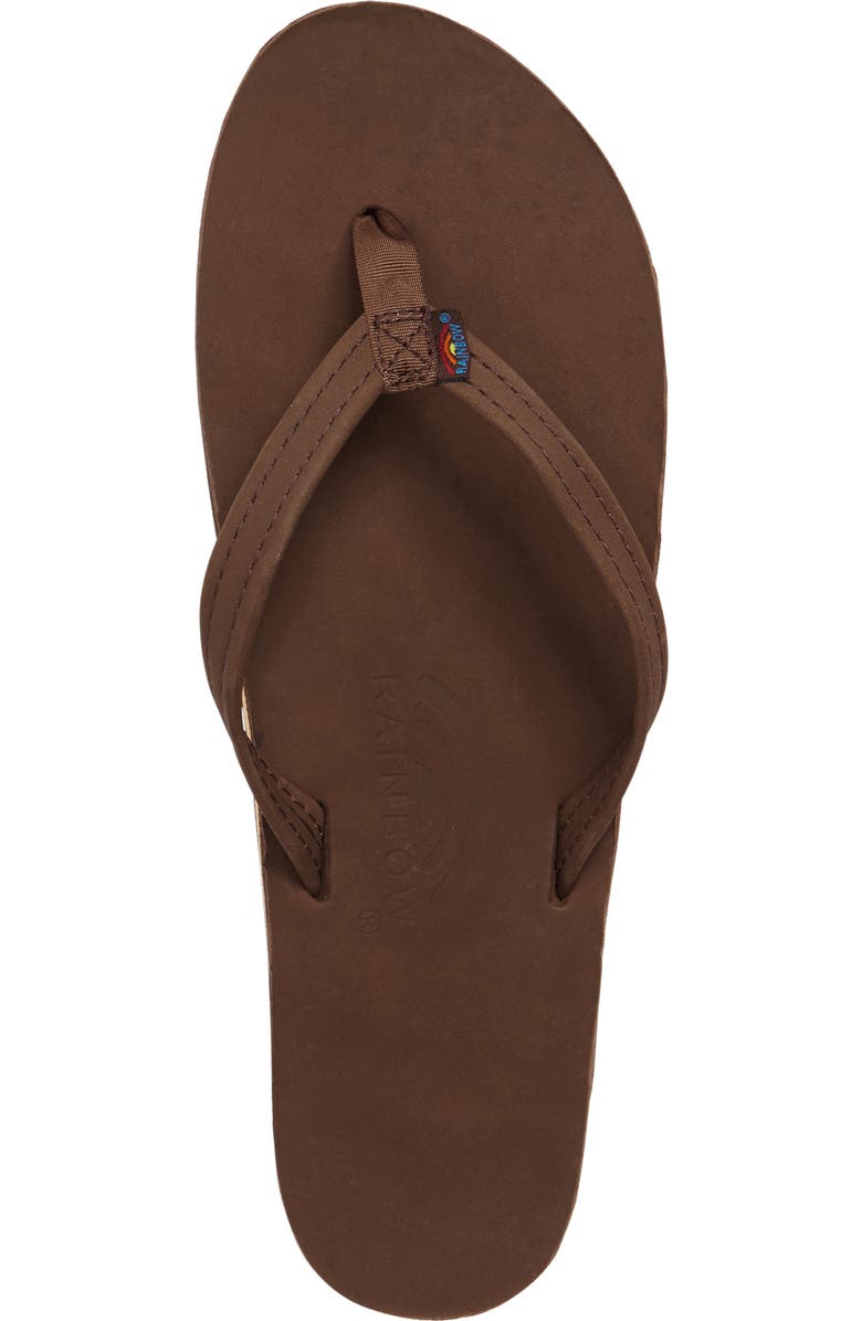 Rainbow<sup>®</sup> Rainbow Narrow Strap Sandal, Alternate, color, Expresso