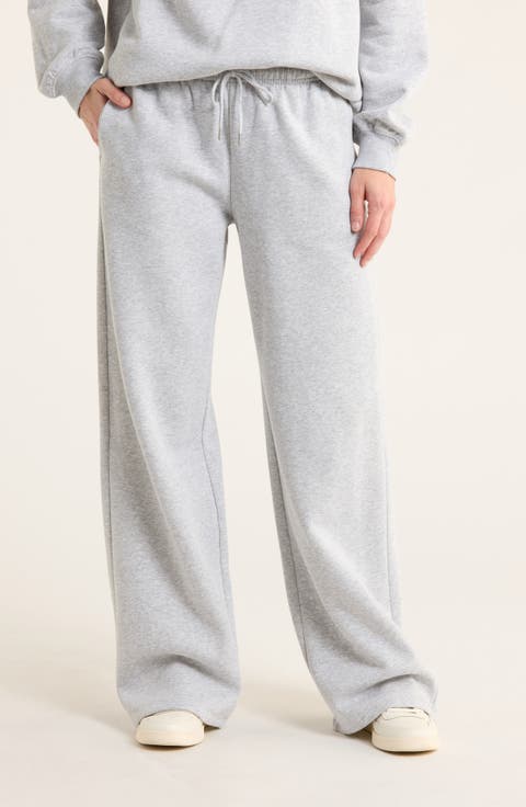 Fleece Wide Leg Pants