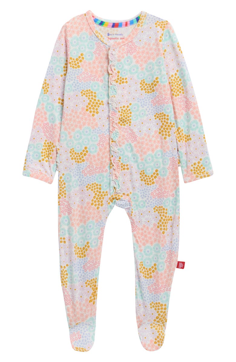 Magnetic Me Harper Ruffle Magnetic Footie, Main, color, Harpe