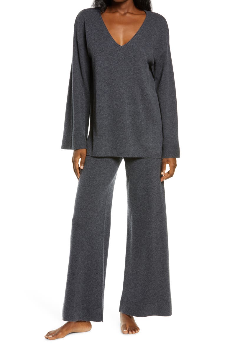 Cashmere Pajamas, Main, color, GREY METEOR