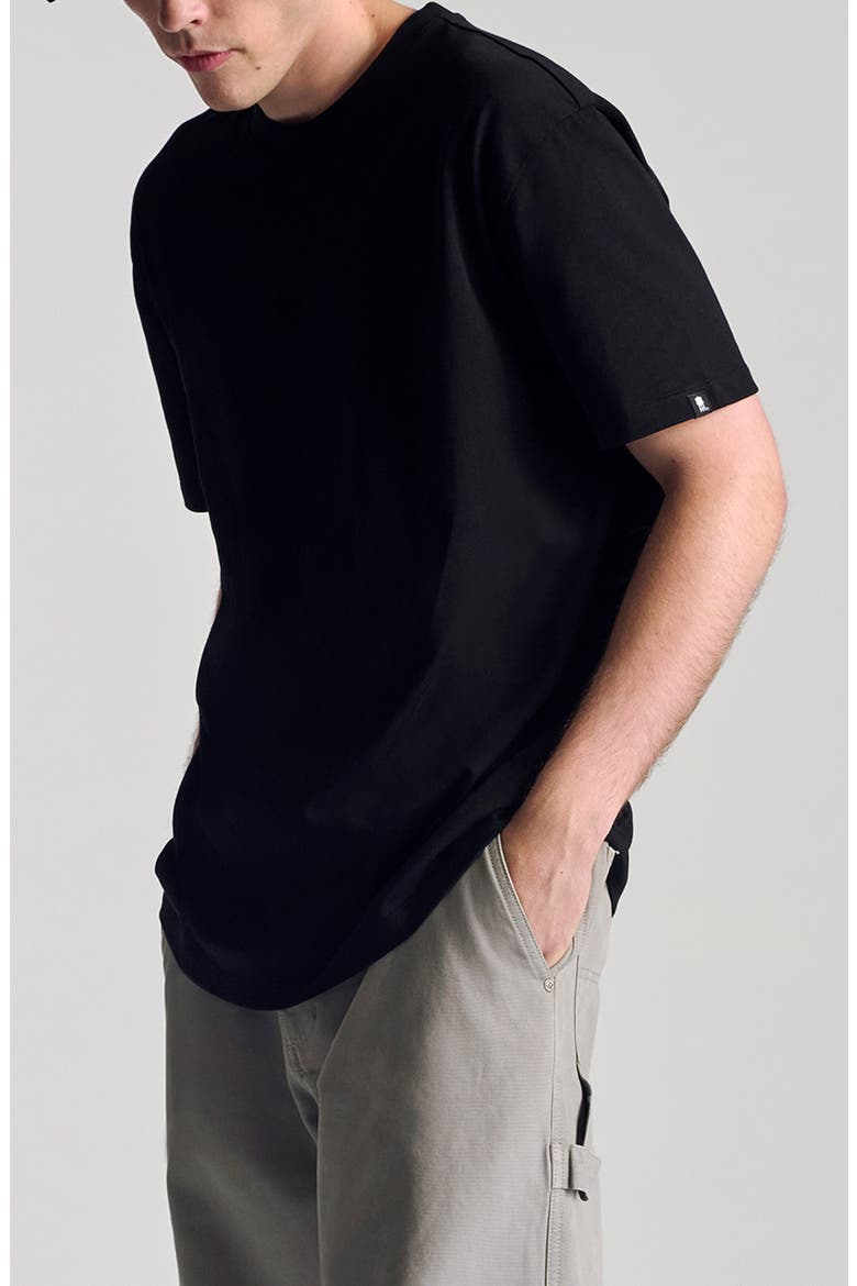 Basic Cotton T-Shirt, Alternate, color, BLACK