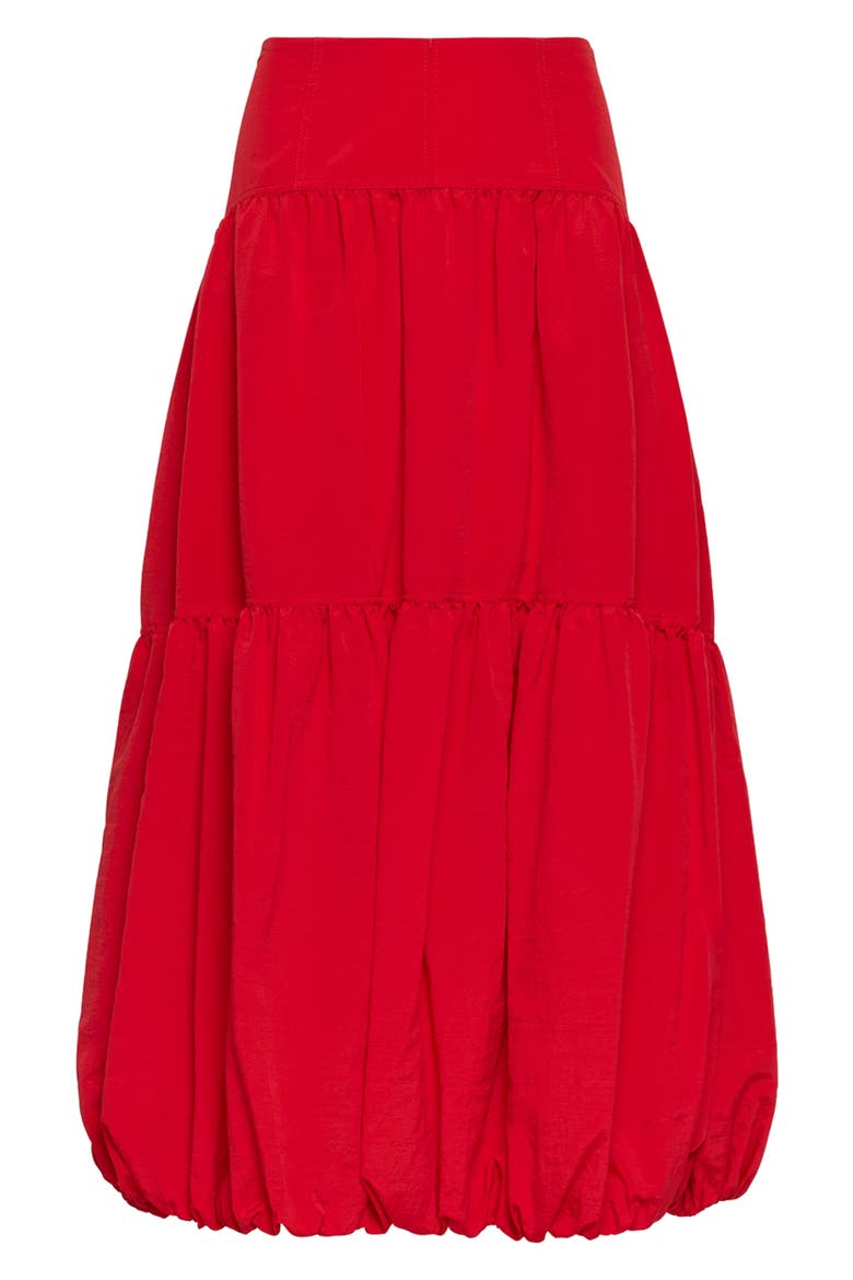 Blythe Tiered Maxi Skirt, Alternate, color, GOJI BERRY