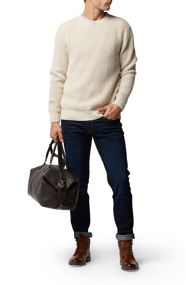 Rodd & Gunn Huntly West Waffle Knit Cotton Blend Crewneck Sweater, Alternate, color, 
