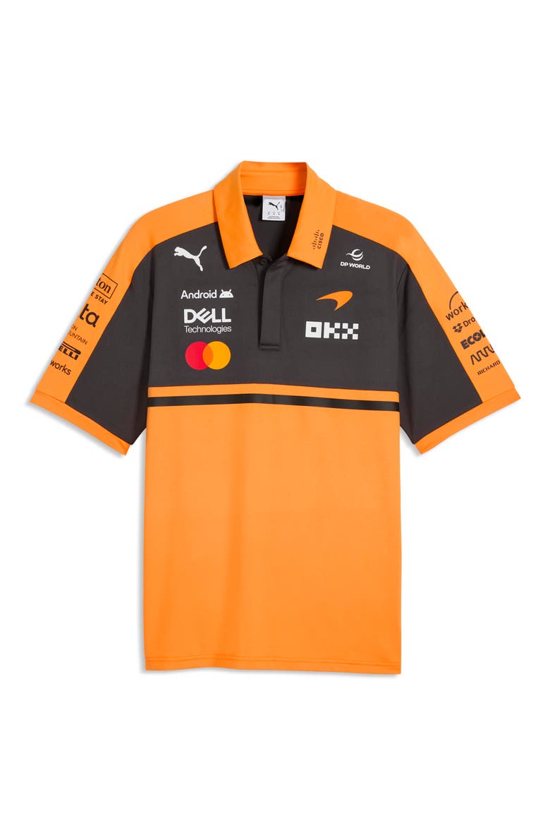 McLaren Graphic Logo Print Replica Regular Fit Polo, Alternate, color, PAPAYA