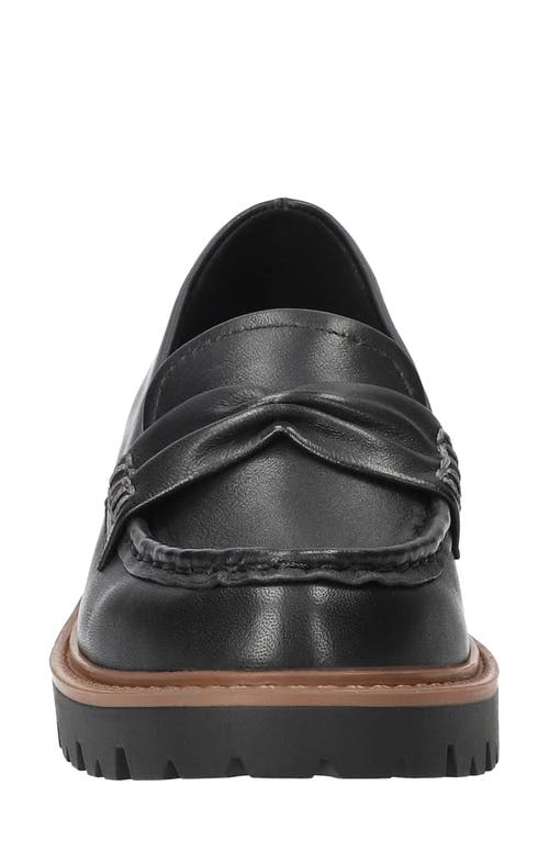 Bella Vita Avalon Lug Sole Loafer In Black