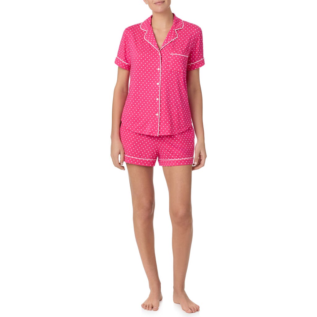 Kate Spade New York 2pc Pajama Set In Pink/white
