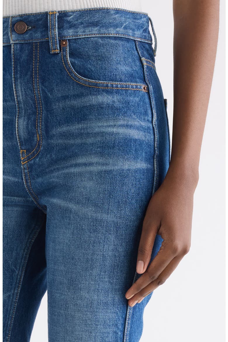 High Waist Capri Jeans, Alternate, color, FADED INDIGO