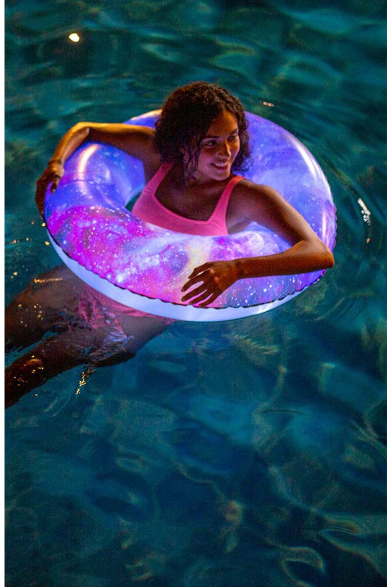 Deep Space LED Tube Pool Float, Alternate, color, PINK