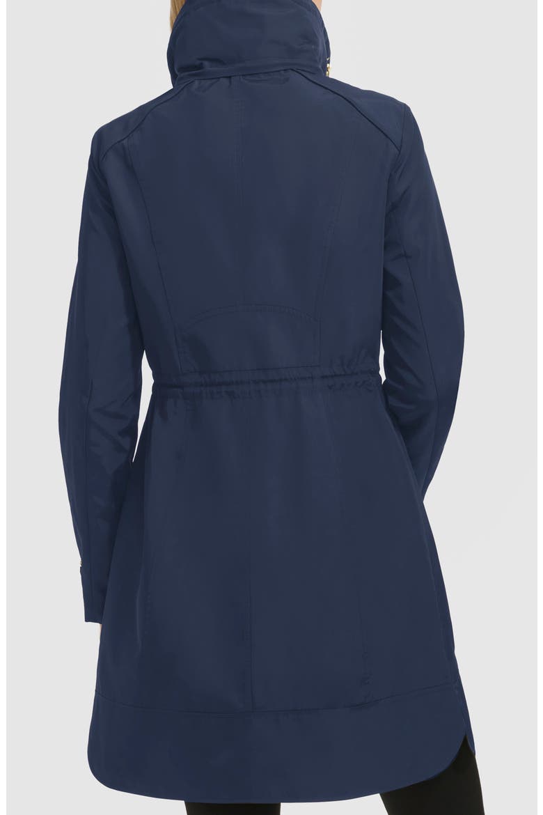 Travel Packable Hooded Rain Jacket, Alternate, color, INDIGO