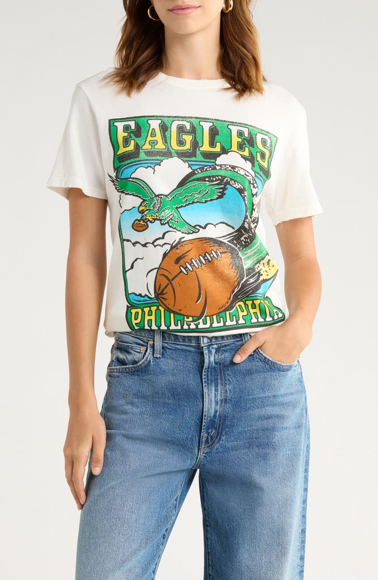 Junk Food Eagles Sky Cotton Graphic T-Shirt, Main, color,