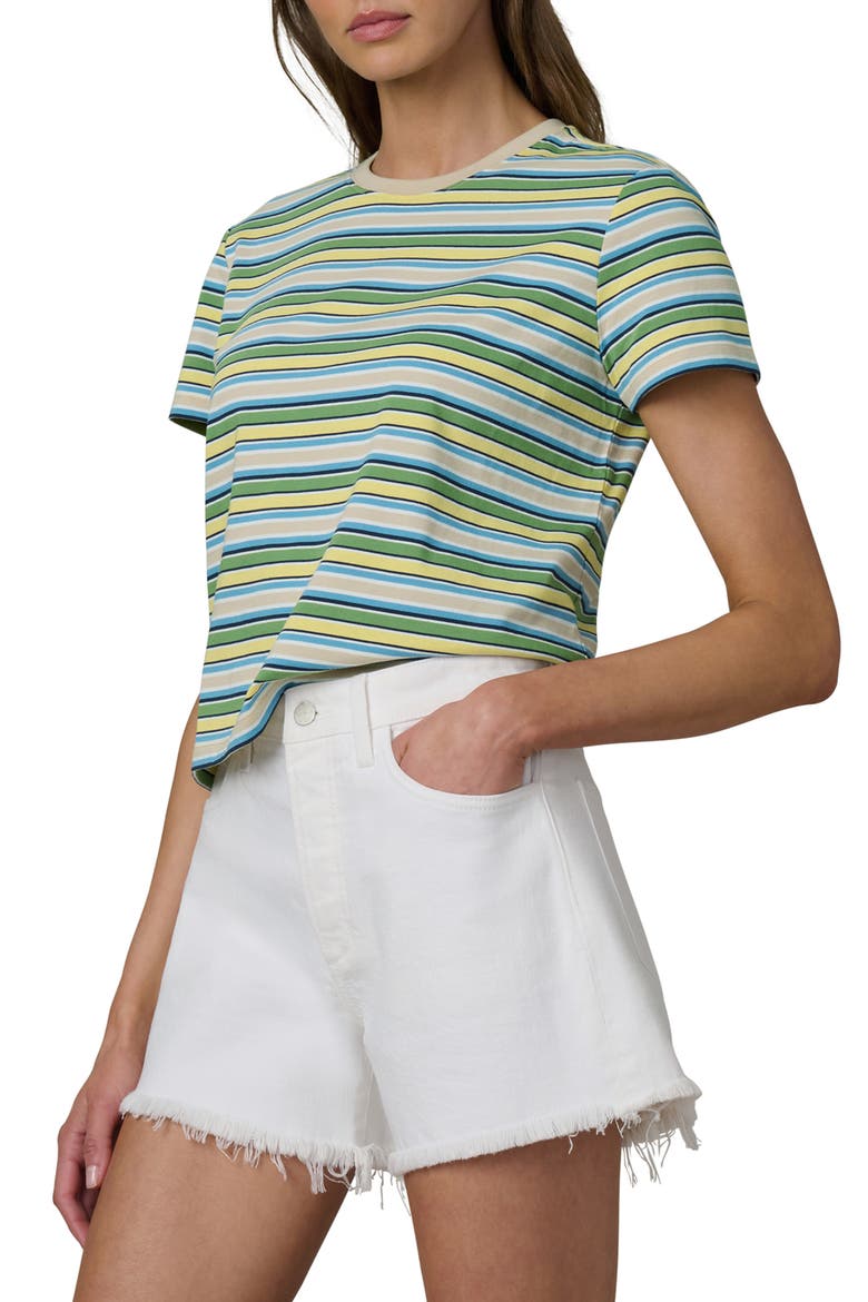 The Easy Stripe T-Shirt, Alternate, color, CITRUS MULTI STRIP