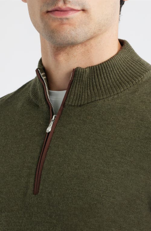 Johnnie-o Raynor Merino Wool Quarter Zip Sweater In Multi