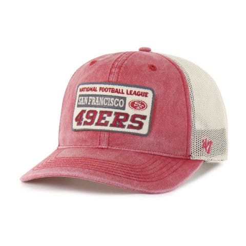 Men's '47  Scarlet San Francisco 49ers Canteen Relaxed Trucker Adjustable Hat