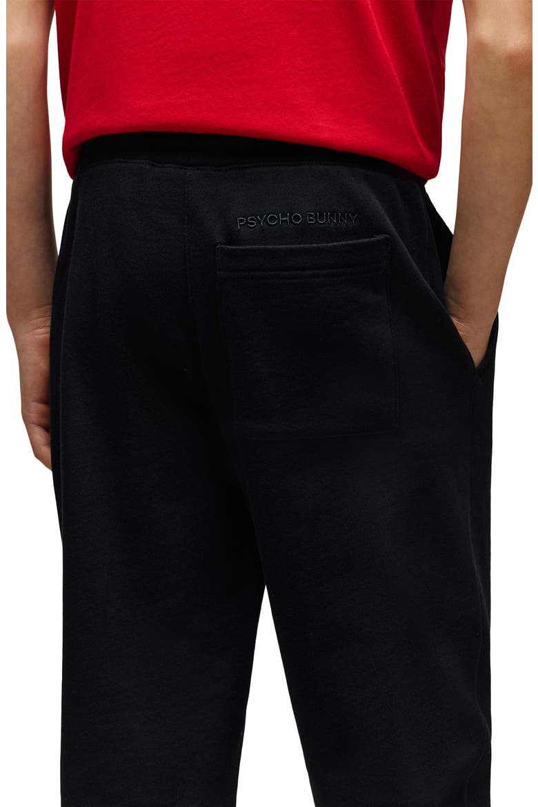 Kids' Sayer Embroidered Appliqué Cotton Sweatpants, Alternate, color, BLACK