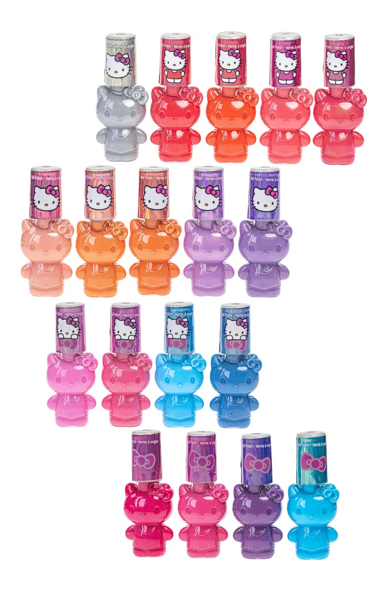 TOWNLEYGIRL Kids' Hello Kitty 18-Piece Nail Polish Kit, Alternate, color, Pink