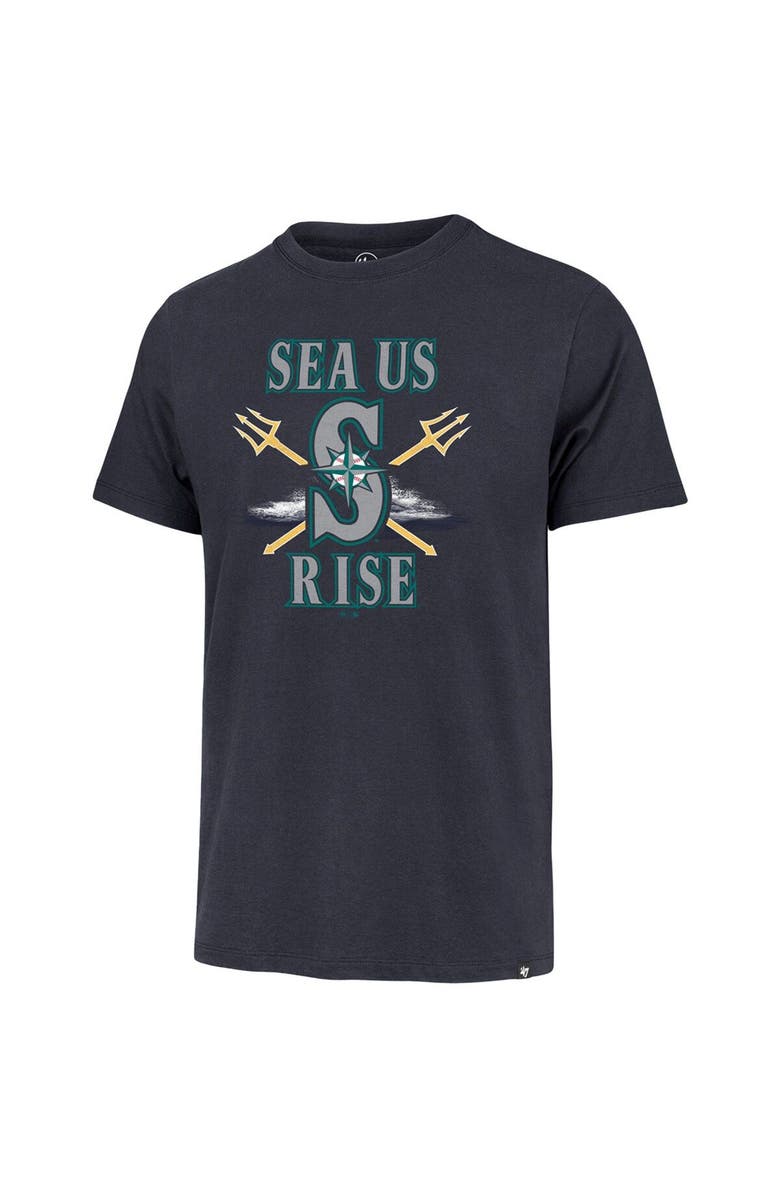 '47 Men's '47  Navy Seattle Mariners HR Celebration T-Shirt, Alternate, color, Navy