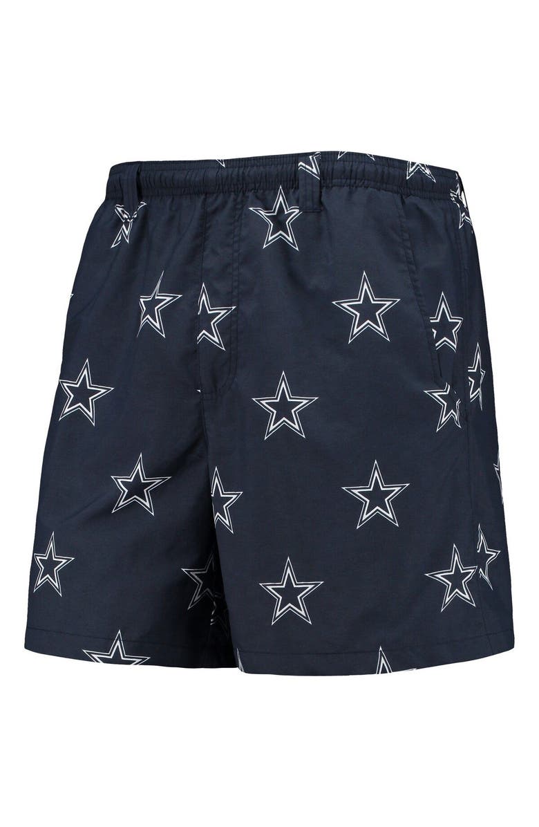 Columbia Men's Columbia Navy Dallas Cowboys Backcast II Omni-Shade Swim Shorts, Alternate, color, 