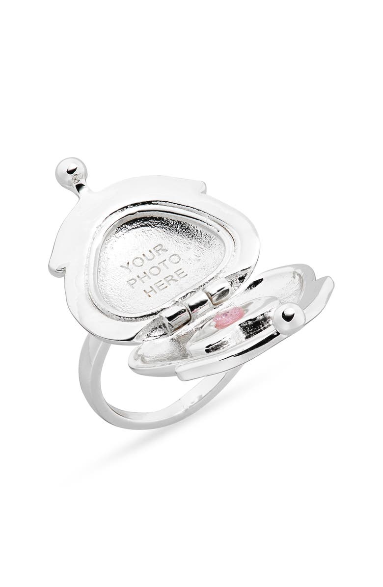 Sandy Liang Souvenir Pouch Ring, Alternate, color, Silver