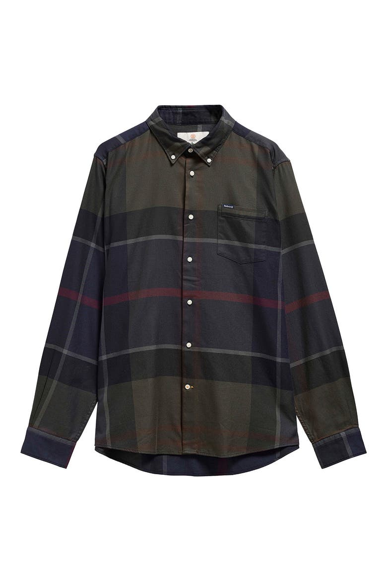 Dunoon Tartan Cotton Button Down Shirt, Alternate, color, SHADOW CLASSIC TARTAN