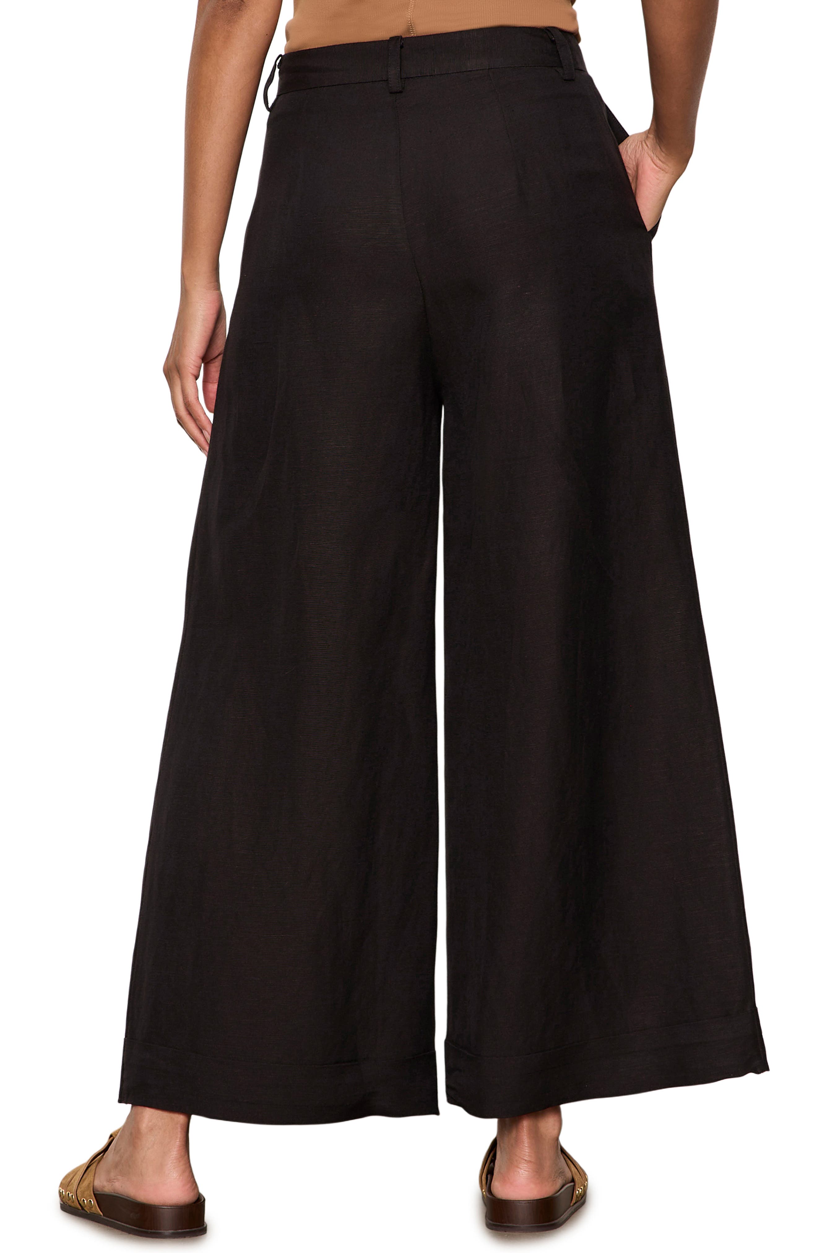 Terrace Linen Blend Wide Leg Pants - image 2