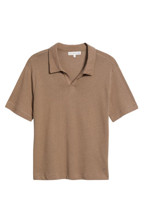 MERZ B SCHWANEN MERZ B SCHWANEN JOHNNY COLLAR LINEN & ORGANIC COTTON POLO