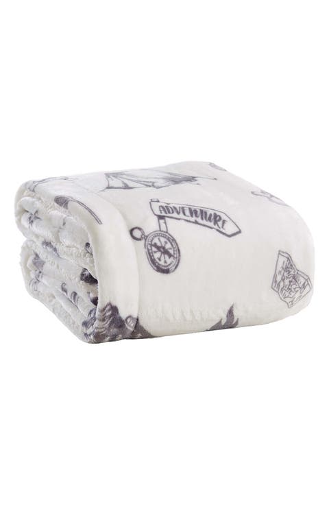 Lodge Faux Shearling Throw Blanket