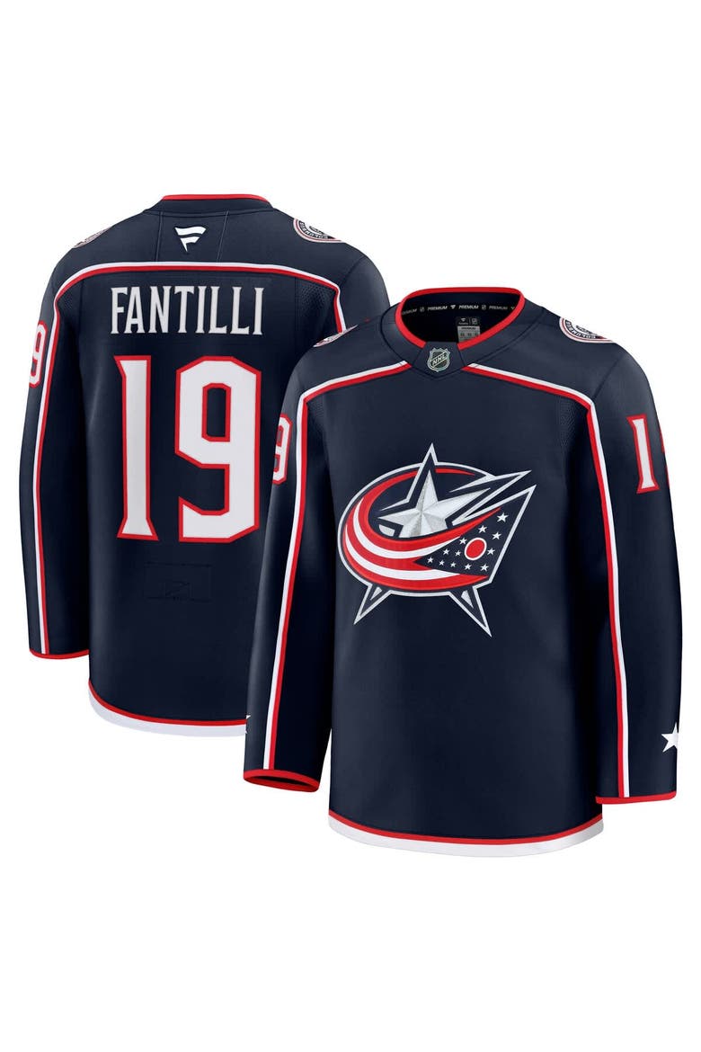 Men's Fanatics Adam Fantilli Navy Columbus Blue Jackets Home Premium Jersey, Main, color, Navy