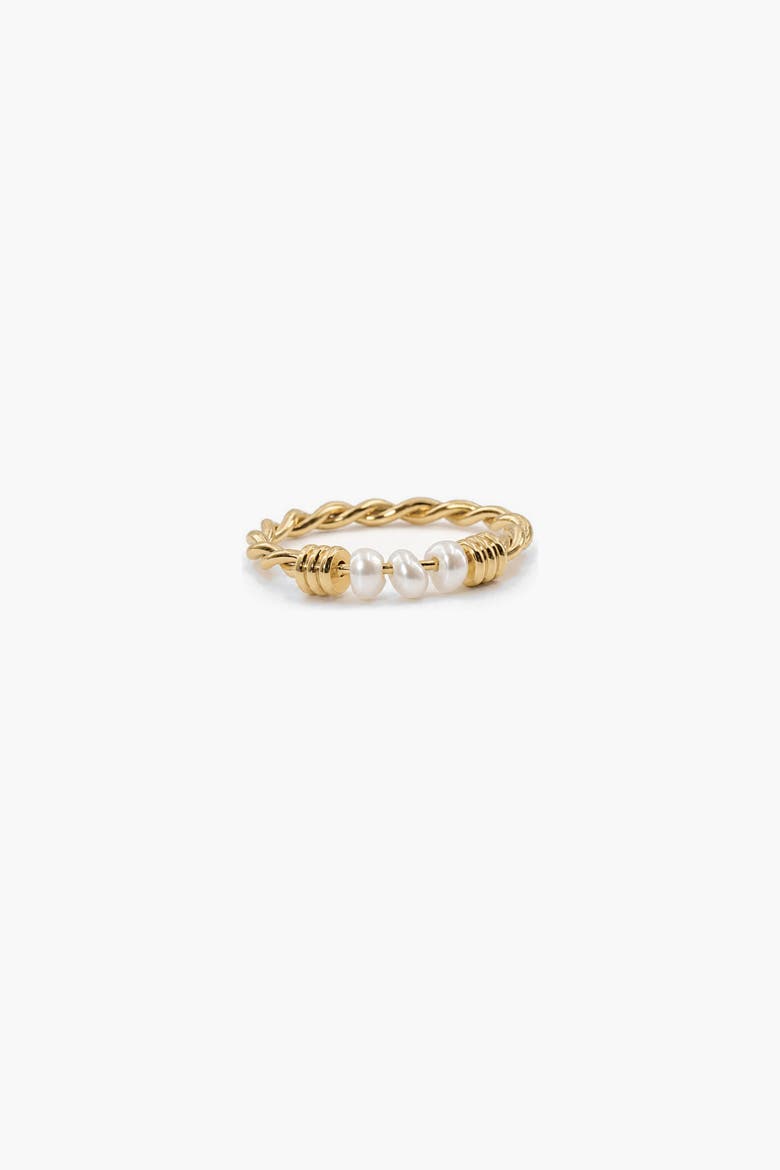 Pearl Fidget Ring, Main, color, Gold With Pearl