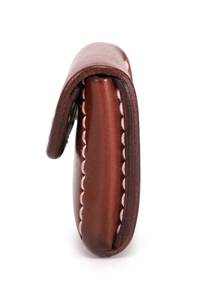 Canna Genuine Leather Compact Card Holder, Alternate, color, Brown