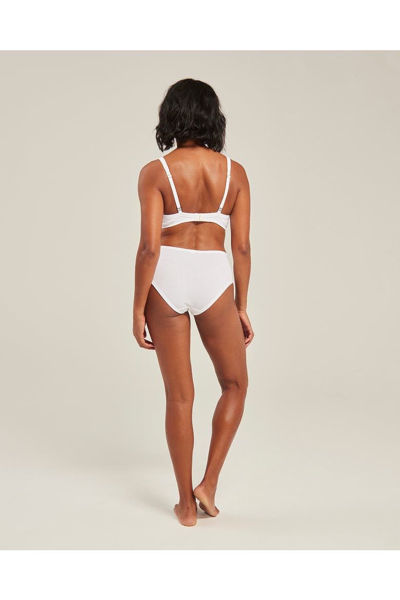 The Organic Cotton Midi Brief 3 Pack, Alternate, color, Cotton White