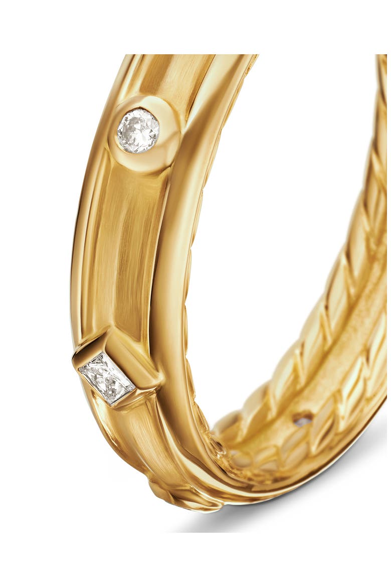 Modern Renaissance Band Ring in 18K Yellow Gold with Diamonds, Alternate, color, 18K YELLOW GOLD
